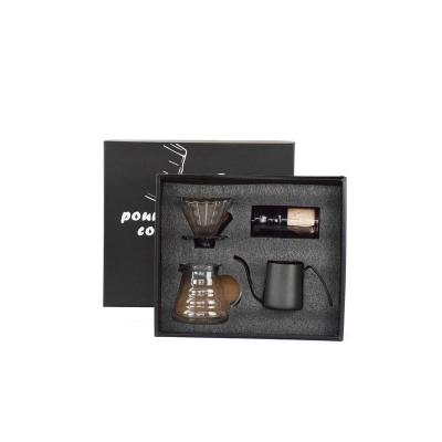 China Nenya Viable V60 Pour Over Coffee Gift Set with Spout Cup Cloud Server Gooseneck Kettle and Manual Coffee Grinder for sale