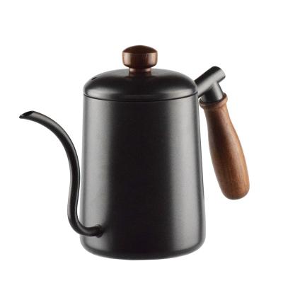 China 2021 Sustainable Ecocoffee Hand Coffee Kettle With BH800G Pot Volume 600ml Color Is Black Coffee Pot Manufacturer for sale