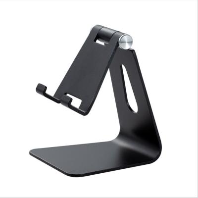 China Customized Logo Adjustable Aluminum Alloy Metal Desktop Phone Stand For iPad Adjustable Mobile Phone Holder For Mobile Phone Stand Holder for sale