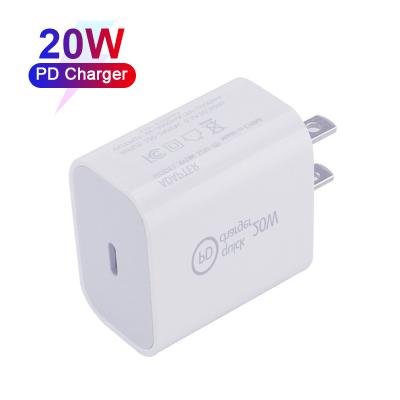 China Wholesale Mobile Phone On PD 20w Charger Super Fast Charging USB Current Wall Type Original PD 20w Charger USB-C Adapter C For iphone 12 for sale