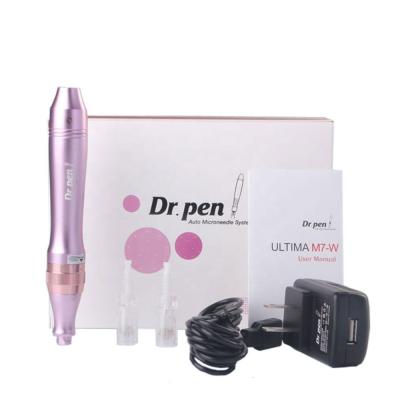 China Dr. pen electric micro pen of the last syllable of a word m7 needle cartridges stamp pen derma blood vessel removal CE approval for sale