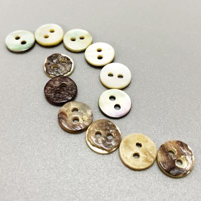 China Factory Supply Washable Normal Shell 2 Holes Buttons Round Shape Button Customized Button for sale