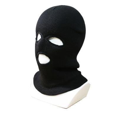 China JOINT Custom 100% Acrylic Balaclava 3 Hole Full Face Neon Cover Embroidered Balaclava Ski Mask Knitted Beanie Hat for sale