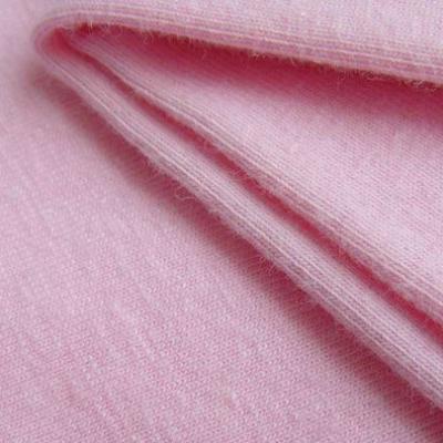 China Long Lasting Solid Plain Jersey 95 Cotton 5 Spandex Fabric for sale