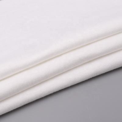 China 100 Cotton 1*1 Rib Women's Big Price Plain White Organic Knitted Wedding Dress Fabric for sale