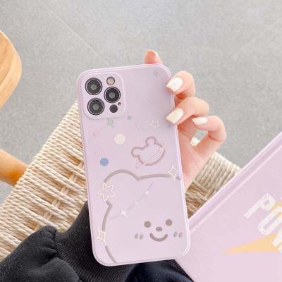 China High Quality Waterproof Shockproof Suit Cartoon Kawaii Bear Logo Phone Case Printing for sale