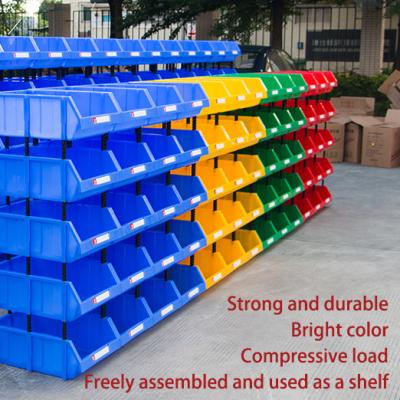 China Work Bin 250*155*115mm Plastic Workshop Spare Parts Panels Shelf Stackable Bins For Auto Spare Parts Storage for sale