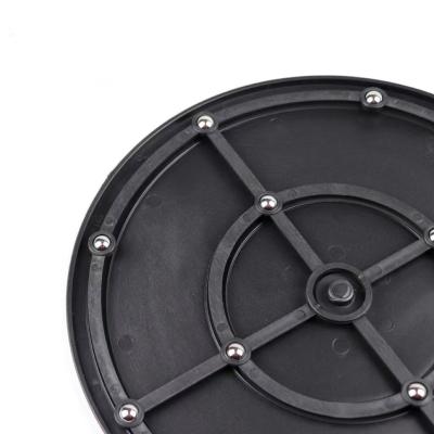 China Contemporary Black Color 20cm 25cm 30cm Swivel Dish For Flower Pruning Rotary Base Turntable Display Stand for sale