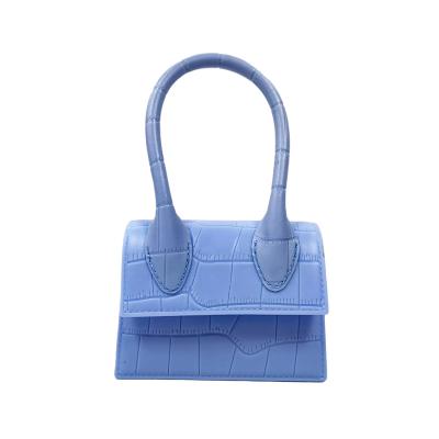 China Wholesale Mini Size Small Blue Stone Pattern PVC Jelly Purse Cute Mini Handbags For Ladies for sale