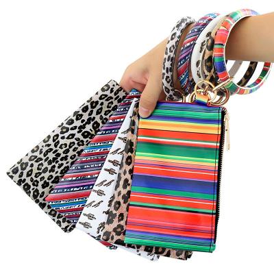 China Wholesale Waterproof Wristband Tassel Leather Key Chain Wallets for Women Fashionable for sale