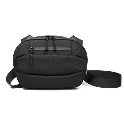 China Waterproof / Light Weight Shapes Men's Oval Waterproof Sling Bag Black Cross - Body Casual Messenger Bags For Man for sale