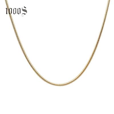 China FASHIONABLE Unique Design Handmade Luxury 18K Gold Real Chains Snake Chain Necklaces for sale