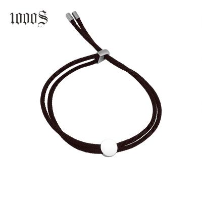 China Trendy Trendy Customize Braided Stainless Steel Rope Bracelets For Men And Women for sale