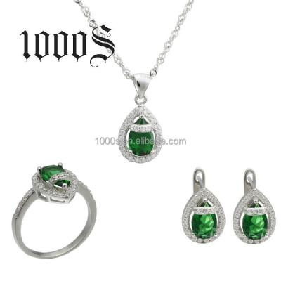 China Ethnic hot sale jewelry set, silver jewelry set, necklace, earring, ring for sale