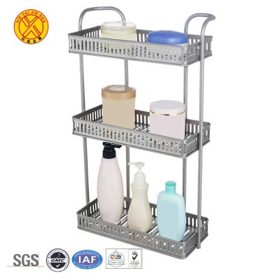 China Wholesale Corrosion Protection 3tier Bathroom Shampoo Rack Freestanding Bathroom Shelving for sale