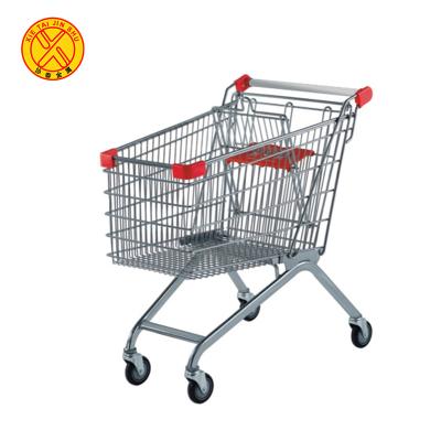 China Factory Supply Popular Supermarket Wire Trolley Shopping Cart for sale