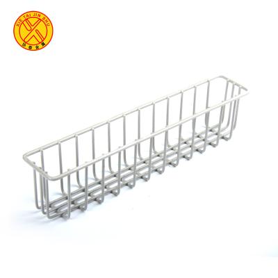 China Sustainable Promotional Small Narrow Metal Wire Mesh Storage Basket for sale