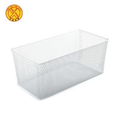 China Sustainable Plant Square Wire Metal Supply Stackable Storage Basket for sale