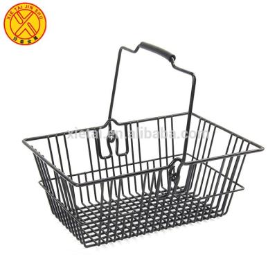 China Steel factory direct-sale convenience store wire shopping basket for sale