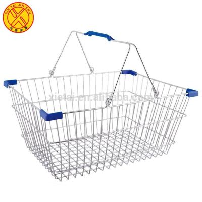 China New Design Steel Wicker Shopping Basket /Metal Wire Basket for sale