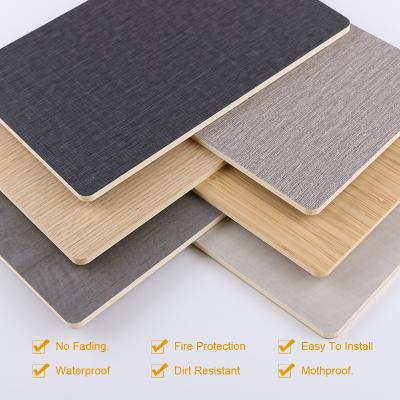 China Luxury Decorative Eco-Friendly Waterproof Fabric Bamboo Fiber Wall Paneling for sale