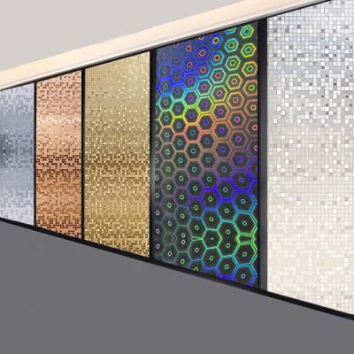 China Pvc Board Laser&Mosaic Series Bamboo Charcoal Wood Veneer Interior Decor wall panel for sale