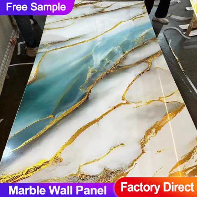 China Marble Wall Panel Bamboo Wood Fiber Background Wall Fireproof Board for sale