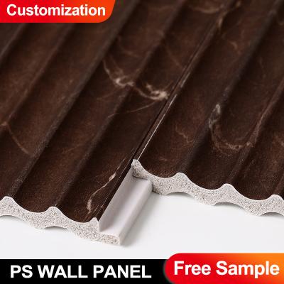 China Hot Selling PS Wall Panel Waterproof Customized Interior Decoration For Bathroom for sale