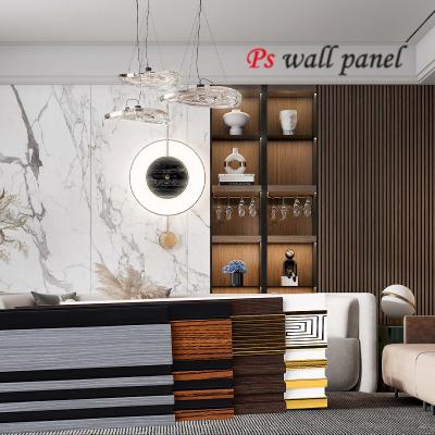 China PS Wall Panel Indoor Wood Plastic Exterior Wall WPC Decorative Wall Panel for sale