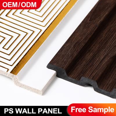 China Wholesale PS Wall Panel Home Decoration Grille Board Waterproof Bathroom Wall Panel for sale