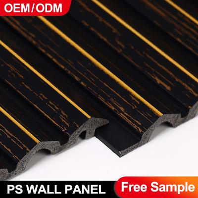 China PS Wall Panel Luxury Style Eco-Friendly WPC Interior Decoration Background Wall Board for sale