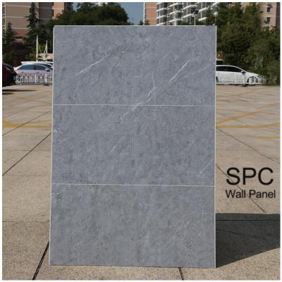 China Interior Decorative Wall Panels Matte Marble Veneer Stylish High-End Waterproof SPC Wall Panel for sale