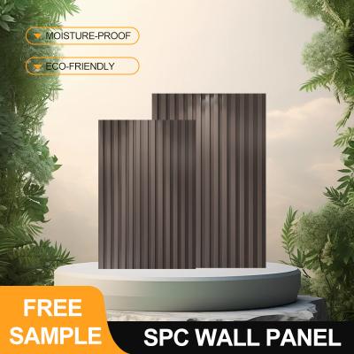 China Painéis de parede SPC Venda Quente 600*2440*4mm Pedra Impermeável Plástico Eco-Amigável Pvc Plástico Interior Banheiro Painel de Parede Para Quartos Molhados à venda