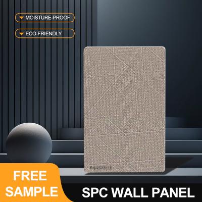 China SPC Wall Panels Favourite 600*2440*4mm Waterproof And Moisture-Resistant Stone Plastic Composite Eco-Friendly Stone Plastic Composite Faux Tile Design Wall Paneling For Bathroom And Toilet for sale