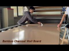 PVC Bamboo Charcoal Wall Board Wood Grain Decorative Moisture Proof