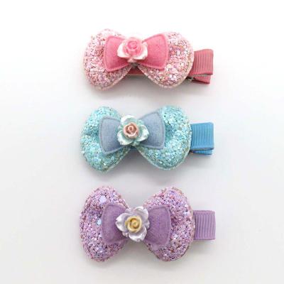 China Hair Clips Customized Girls Baby Butterfly Hair Clip Bowknot Barrettes Hairgrips Wholesale Bow Flower Hair Clips for sale