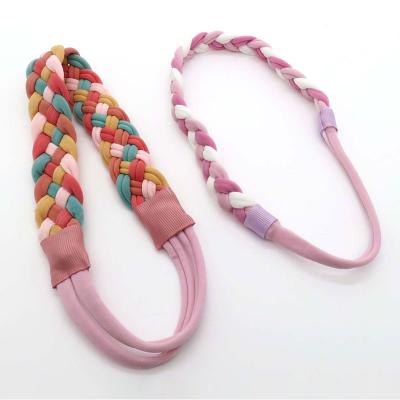 China Headband Elastic Hair Accessories Women Customized High Quality Girls Weave Simple Hairband for sale