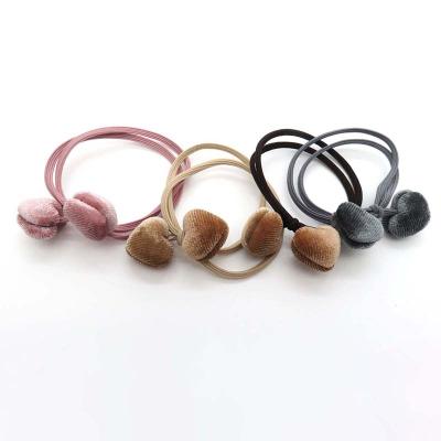 China Hair scrunchies Wholesale Cute Baby Hair Bands For Women Girls Solid Color Fashion Wear Hair Scrunchies for sale