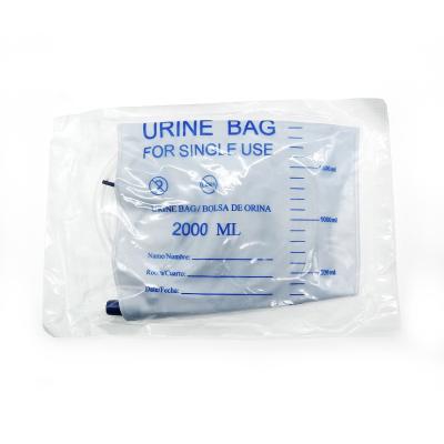 China Collect Joint Anti Valve Urine Return Urine Bag Urinary Drain Bag With T Tap Or Push-Pull Outlet for sale