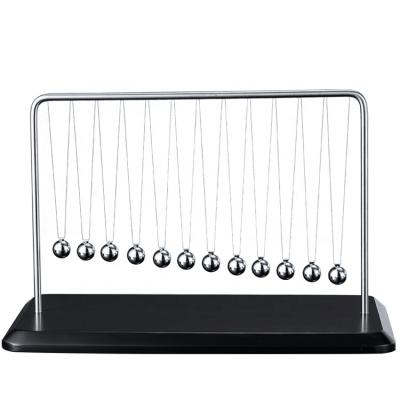 China Europe Wholesale Gifts Metal Pendulum 12 Balls Metal Craft Newton Cradle Ball Newton Pendulum Desk Toys for sale