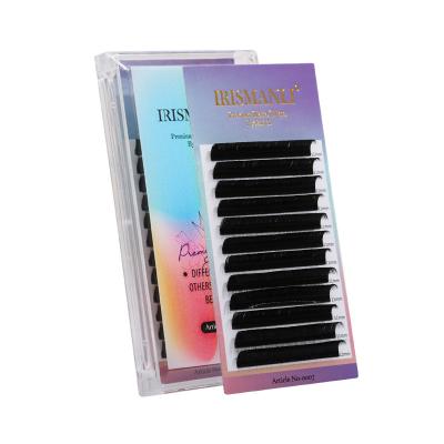 China IRISMANLI Wholesale Premium Thick 0.05 Easy Wick Fan LashesHigh Quality Automatic Eyelash Extension Supplies Make Up Eyelashes for sale