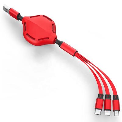 China Used for current charging cell phones available in the market. Retractable 3-In-1 Gift Multi Charging Cable For Big Event Wedding, Traveling, Conference for sale