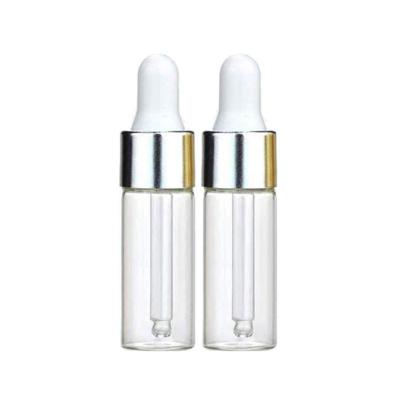 China Luxury Liquor Bottles 5ML Essential Oil Refillable Clear Glass Bottles Perfume Aromatherapy Sample Storage Contanier Jar for sale