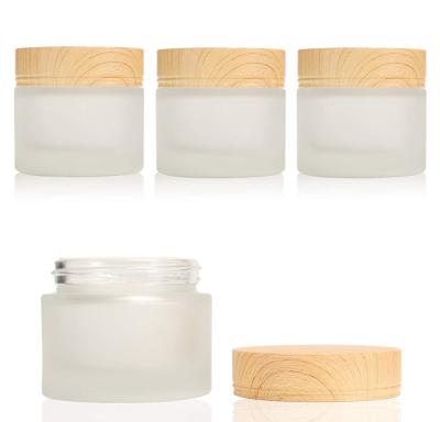 China Sustainable Glass Cosmetic Containers Empty Sample Jars With Leakproof Lids For Cosmetic for sale