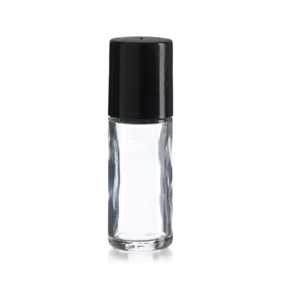 China Fashion 30ml Clear Glass Air Freshener Perfume Roll On Bottle With Plastic Cap And Baller for sale