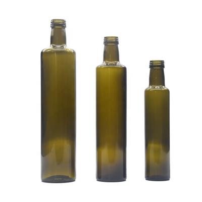 China Wholesale 250ml 500ml 750ml Brown Wine Bottle Dorica Olive Oil Glass Bottle With Cap for sale