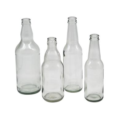 China New 300ml 500ml Clear Beverage Buckle Enzyme Glass Bottle Sealed Beer Bottle Wine Juice Beverage Bottle for sale