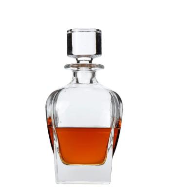 China Microwavable Home Wine Liquor and Whiskey Decanter with Glass Stopper Liquor Decanter Glass Wine Bottle for sale