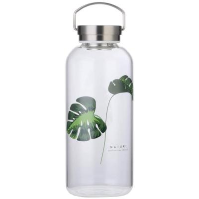 China 48 Oz Wide Mouth Bpa Leakproof Stainless Steel Sustainable Glass Water Bottle Lid And Free Neoprene Sleeve for sale