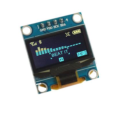 China PMOLED SSD1315 I2C Yellow / Blue 0.96 0.96 Inch OLED Display Module With 128x64 Resolution 0.96 Inch for sale